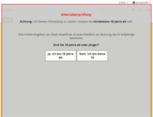 Tablet Screenshot of flash-headshop.de
